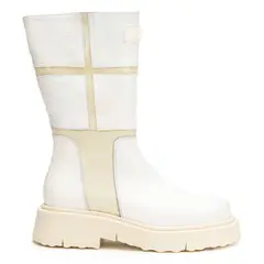 LANDAZURI - Bota Cuero Rea Blanca