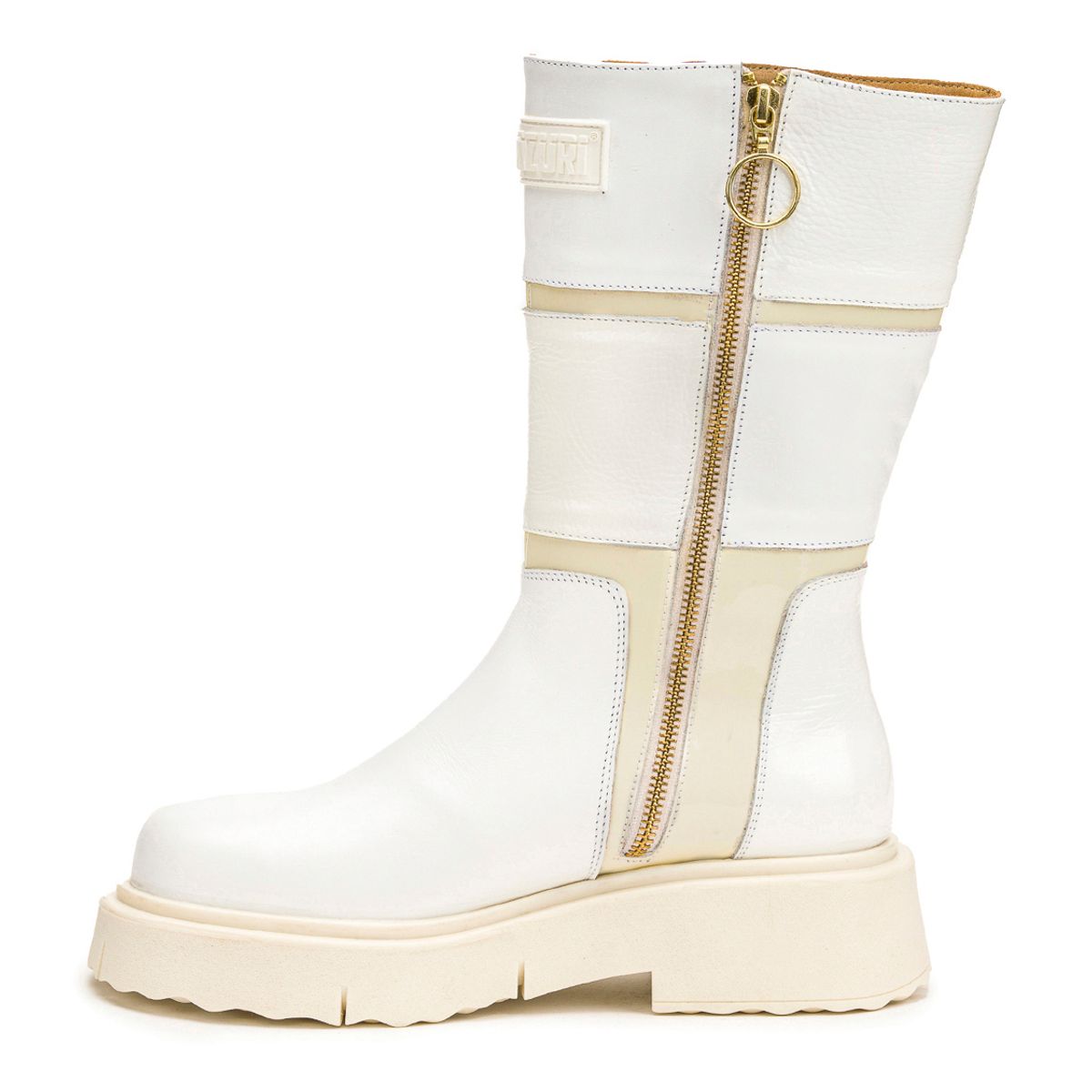 LANDAZURI - Bota Cuero Rea Blanca Landazuri