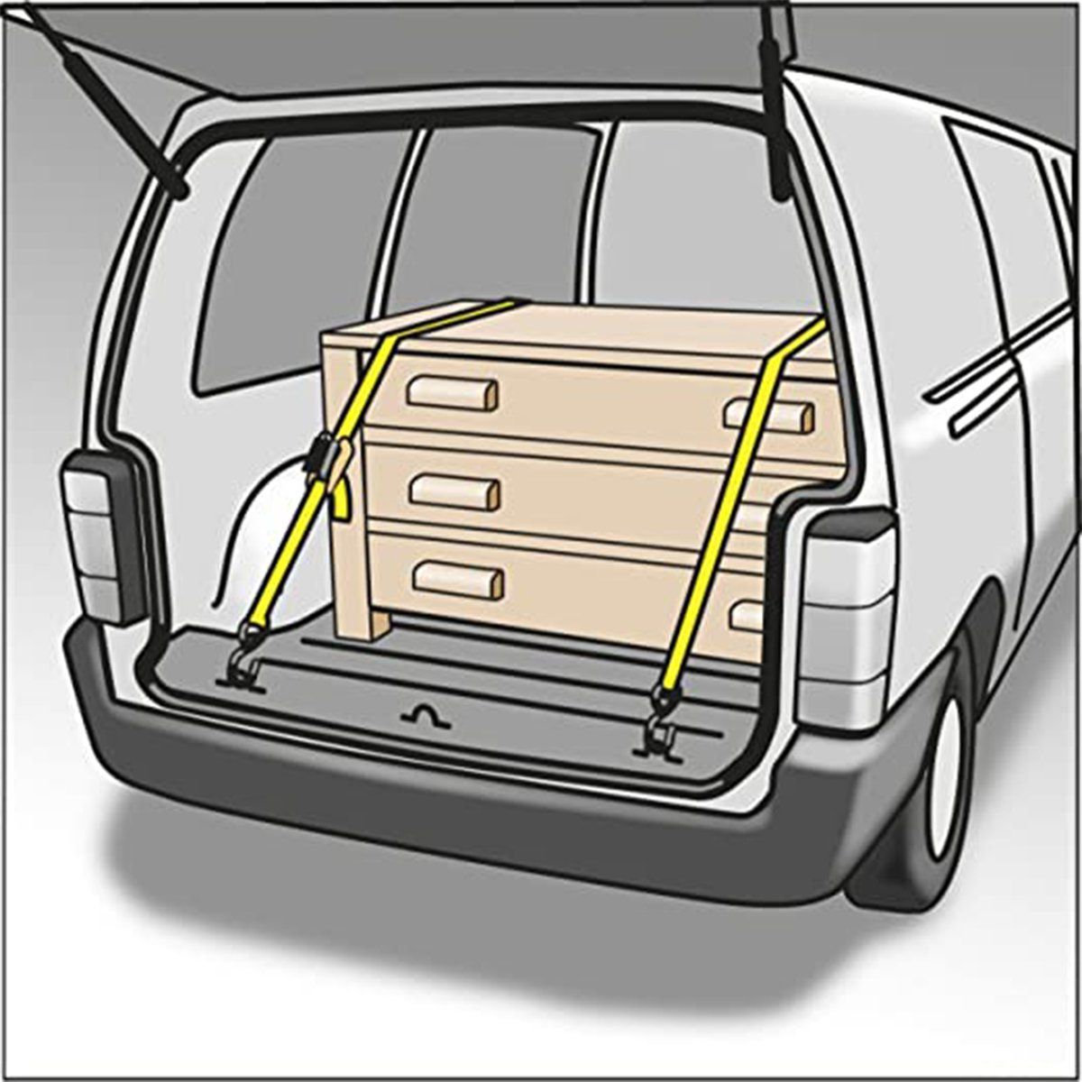 KWB - SET DE CINTA DE CARGA 25MTS 500 KILOS KWB-MIBRAL