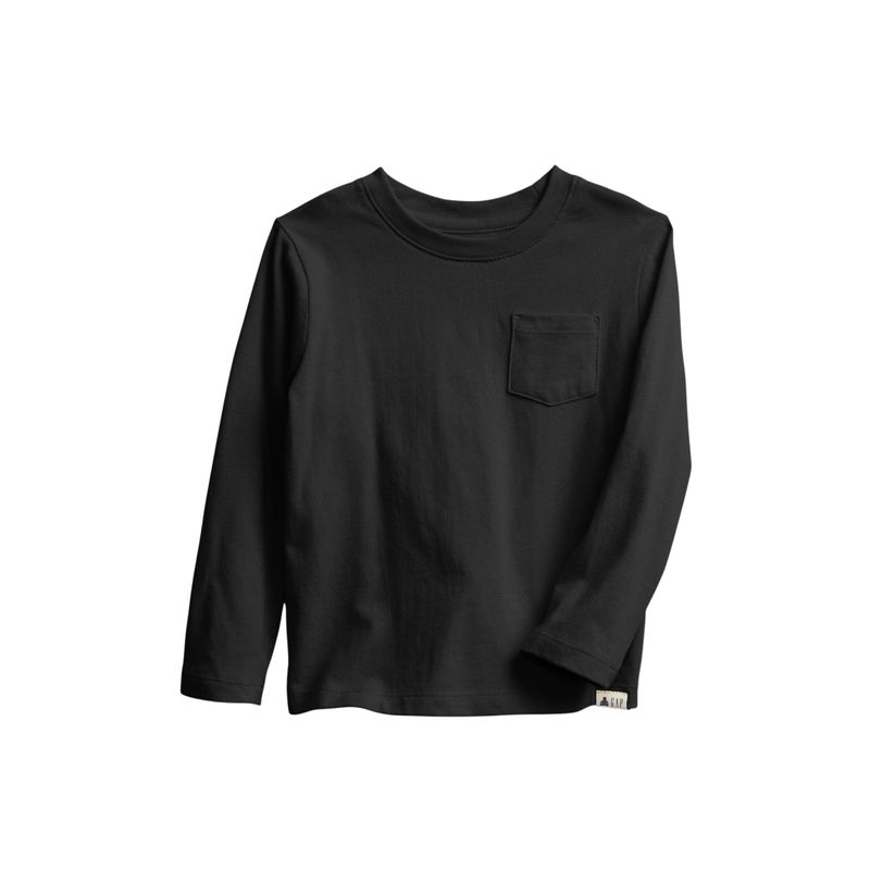 GAP - Polera Algodón Orgánico Sólida Toddler Negro GAP