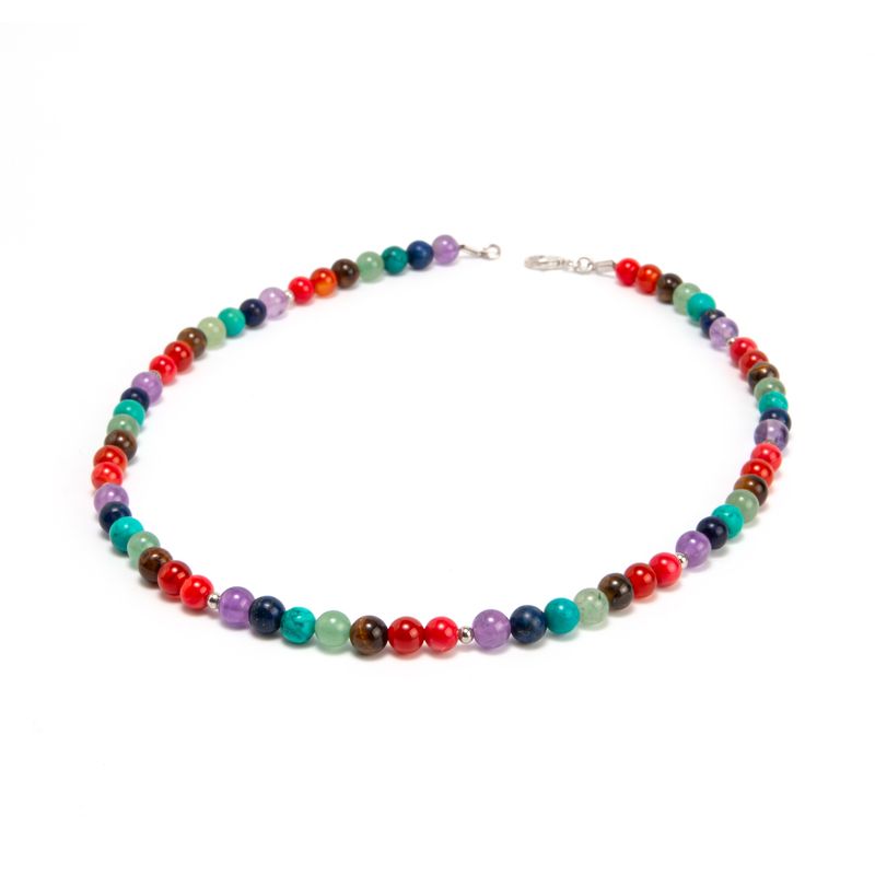 MCPTIENDATALLER - Collar piedras de los 7 chakras.