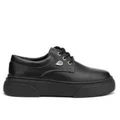 LANDAZURI - Zapato Cuero Gerda Negra