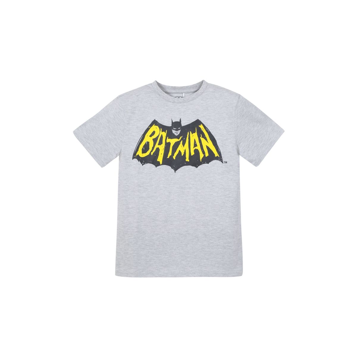 DC COMICS - Polera Niño Batman Vintage Logo Gris Dc Comics