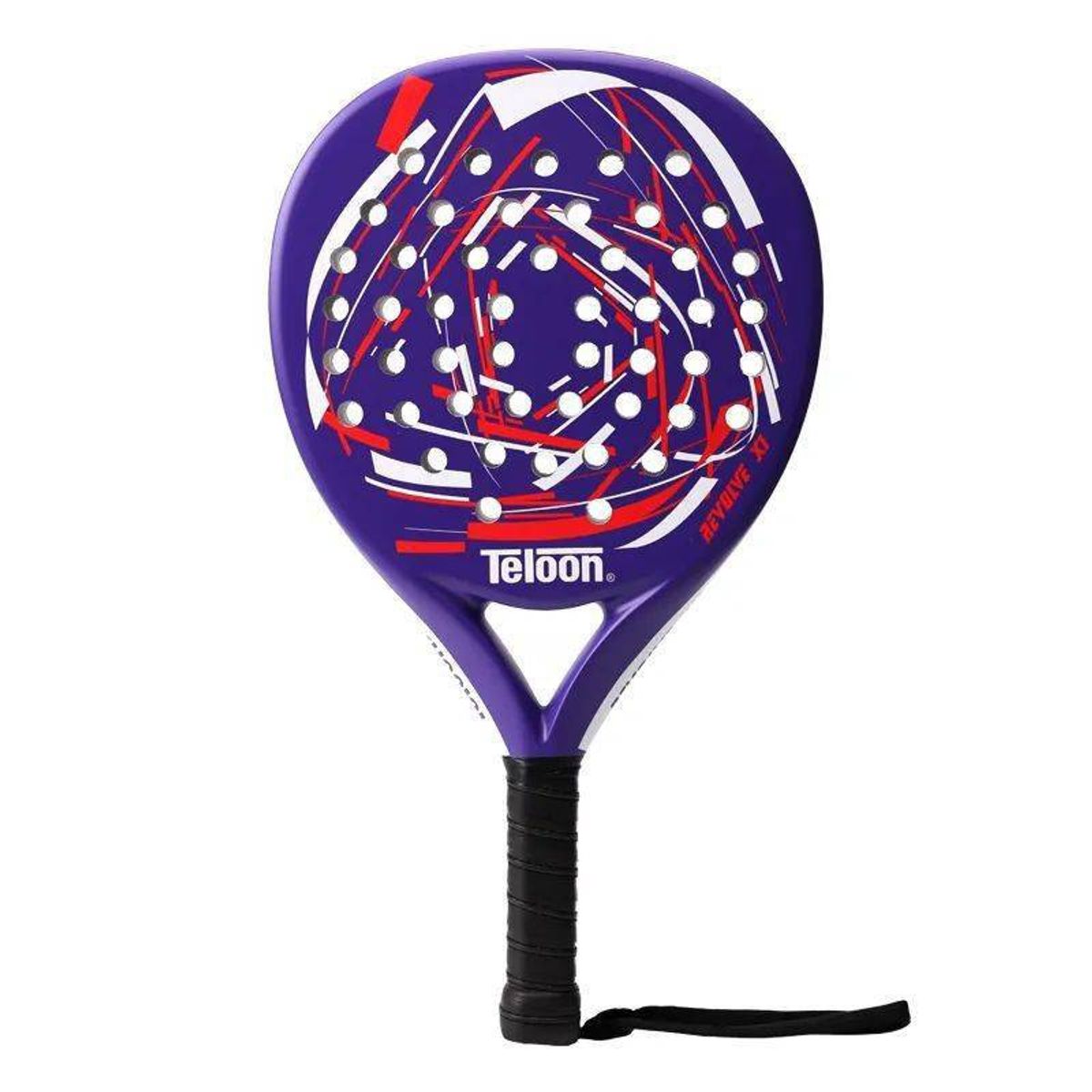 TELOON - Pala de Padel Fibra de Carbono Teloon Color Morado con Bolso