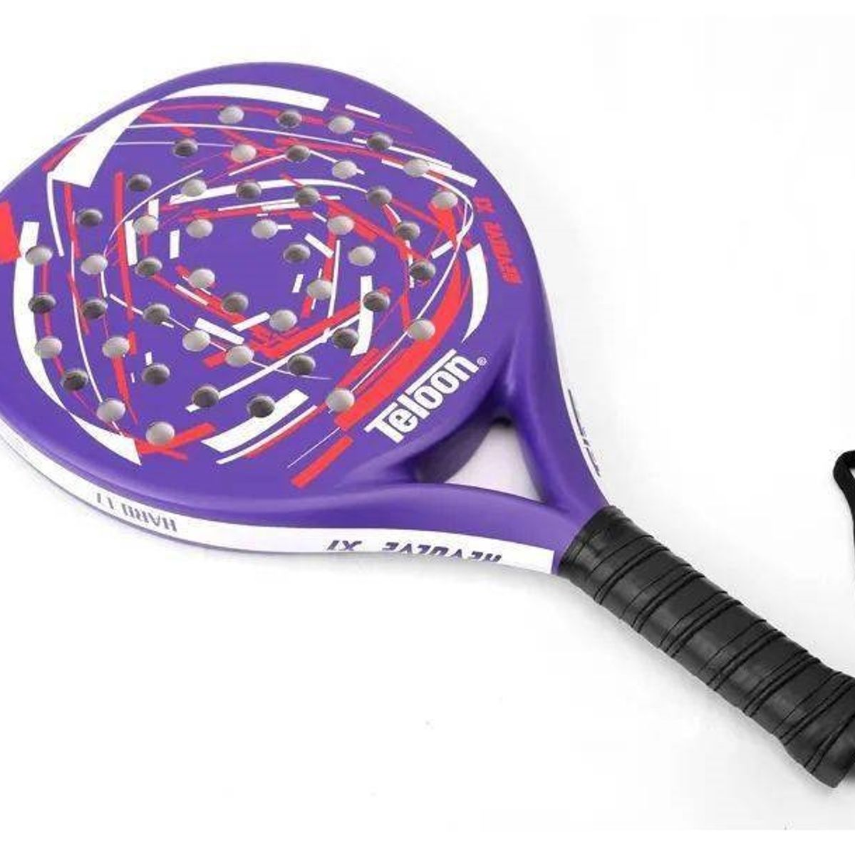 TELOON - Pala de Padel Fibra de Carbono Teloon Color Morado con Bolso
