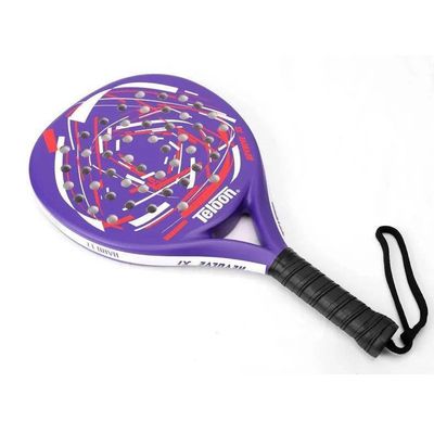 Imagen 2 del producto Pala de Padel Fibra de Carbono Color Morado con Bolso