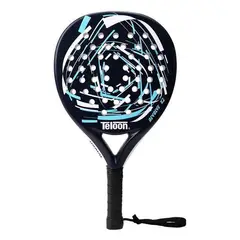 TELOON - Pala de Padel Fibra de Carbono Color Azul con Bolso
