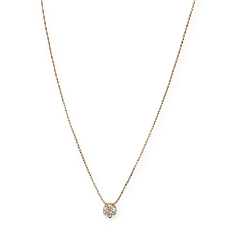 ANDREA COGGIOLA JOYAS - Collar Punto de Luz 7mm Enchapado Oro 18K