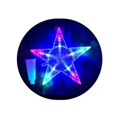 GENERICO - Estrella Led Para Árbol De Navidad Movimiento A Pilas Grande