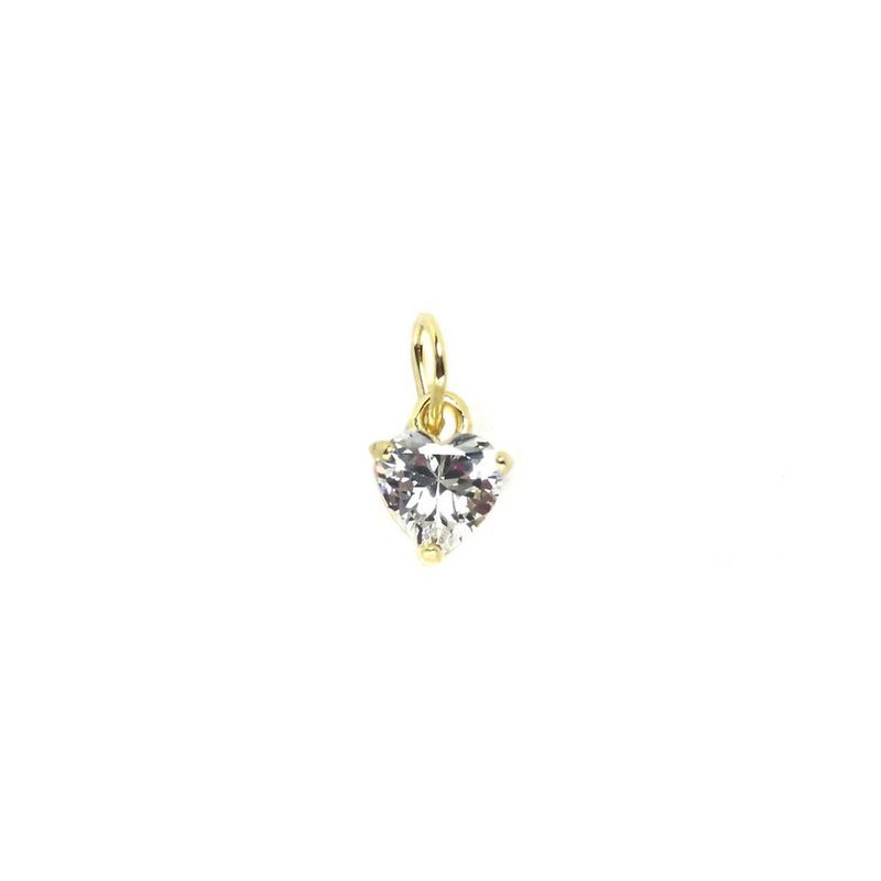 ANDREA COGGIOLA JOYAS - Colgante Punto De Luz Corazón Enchapado Oro 18K