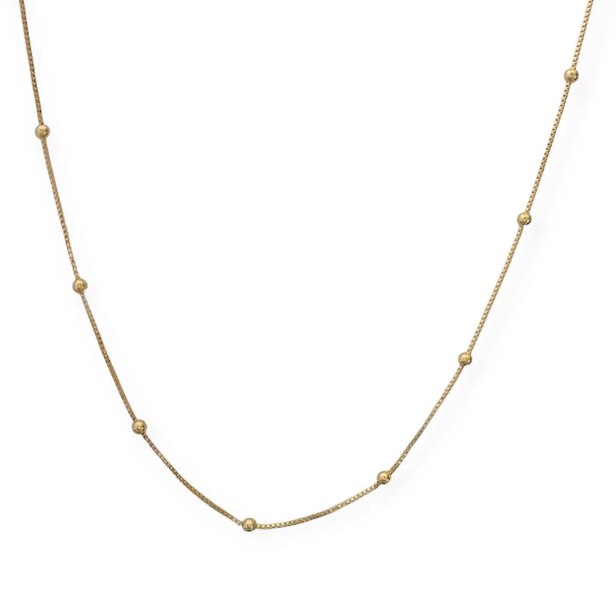 COGGIOLA - Collar Mini Bolas  Enchapado Oro 18K