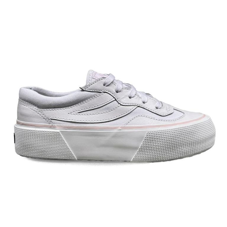 Zapatilla 3041 Revolley Platform White Pink - Blanco