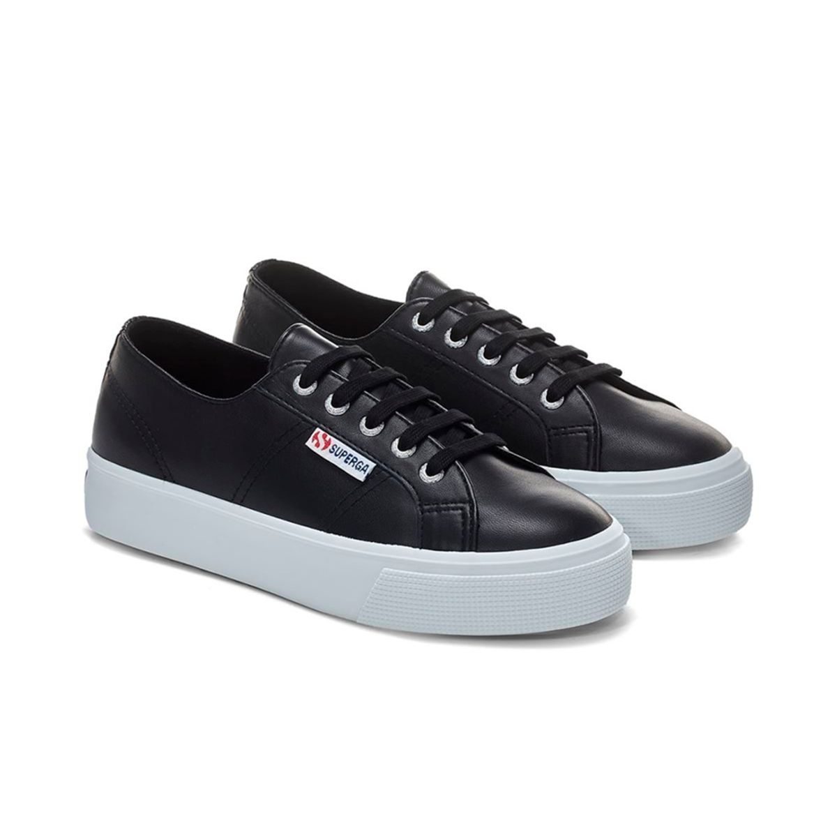 SUPERGA - Zapatilla 2730 Nappa Black White SUPERGA