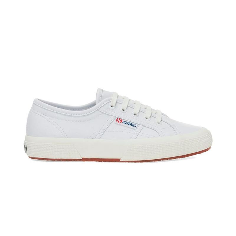 SUPERGA - Zapatilla 2750 Vegan Fauxleather White White Avorio - Blanco