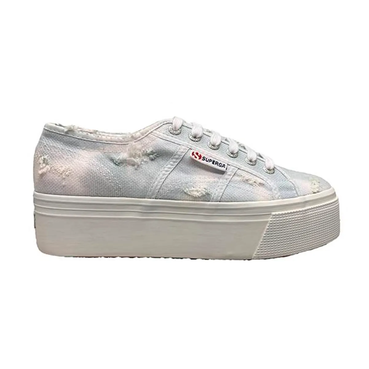 SUPERGA - Zapatilla 2790 Stone Washed White Green Iceberg