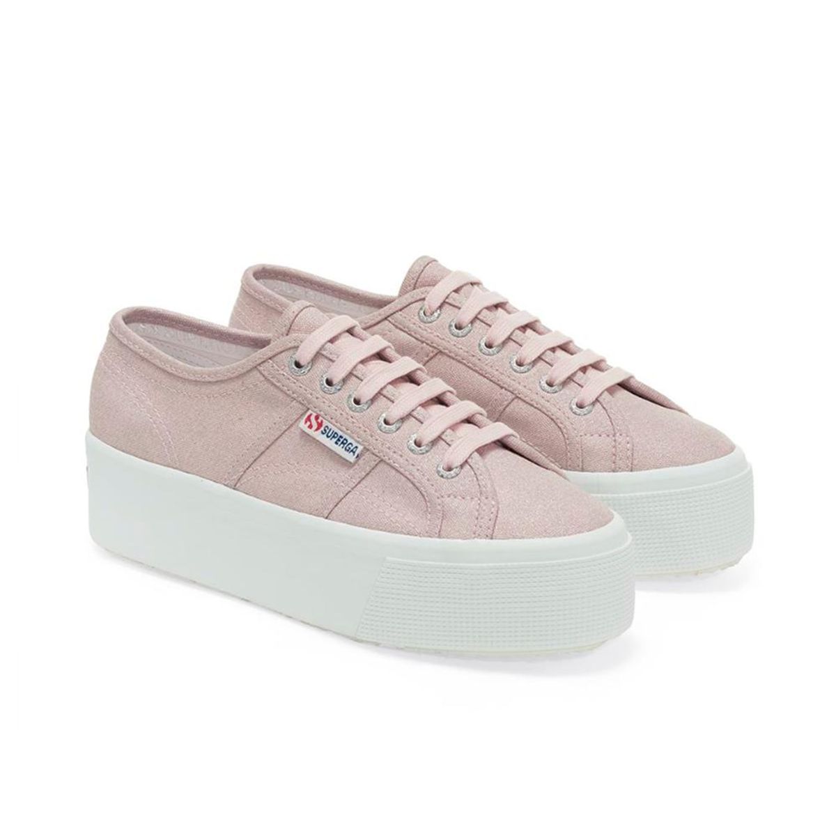 SUPERGA - Zapatilla 2790 Glitter Canvas Pink Ish