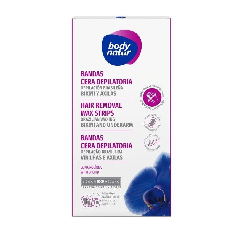 BODY NATUR - Bandas Cera Depilatoria Rebaje Y Axilas