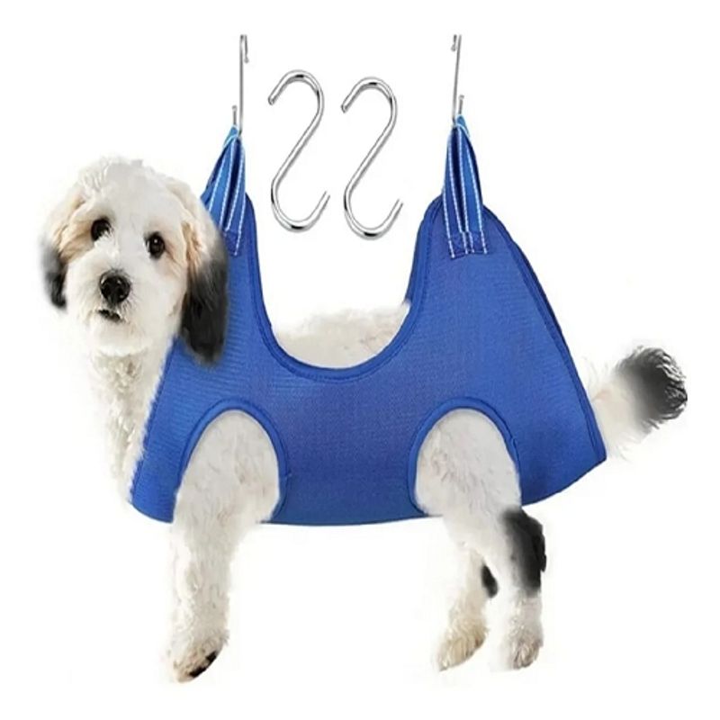 GENERICO - Cama Hamaca Arnes Colgante De Aseo Peluquería Mascotas- Azul