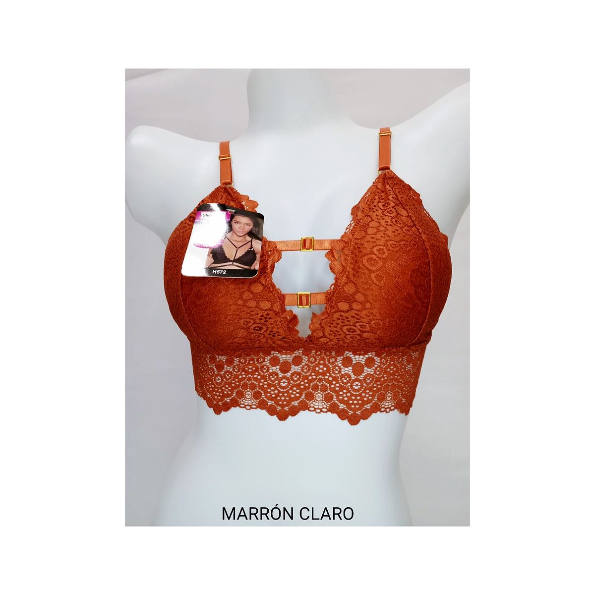 GENERICO - SOSTEN BRALETTE ENCAJE CORTO H572