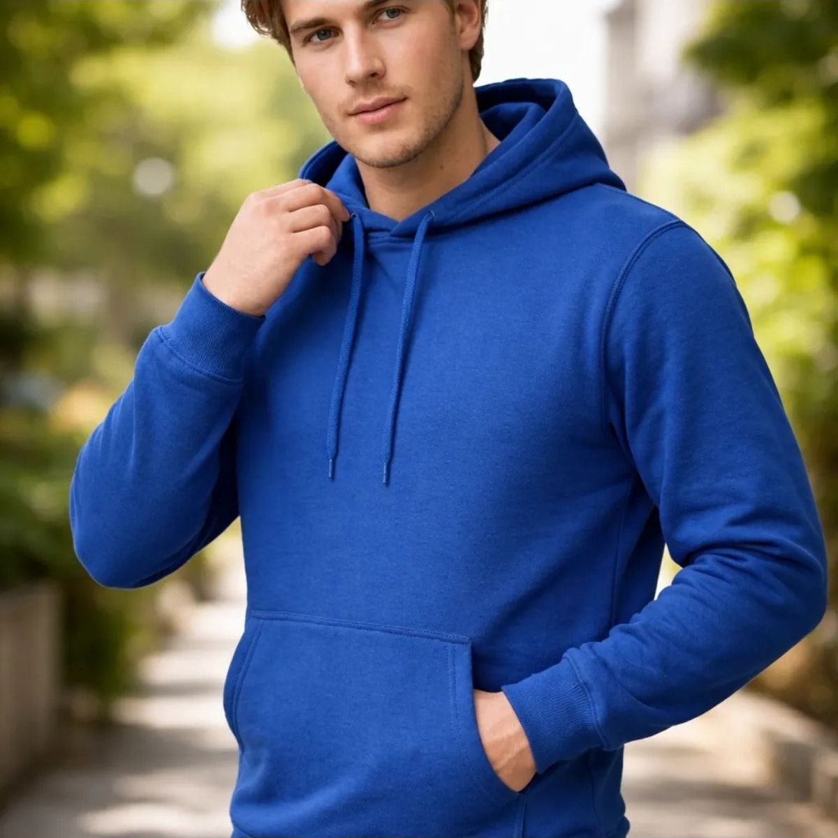 LOOK SHOP - Polerón Canguro Hombre Algodón Verano Colores. 880