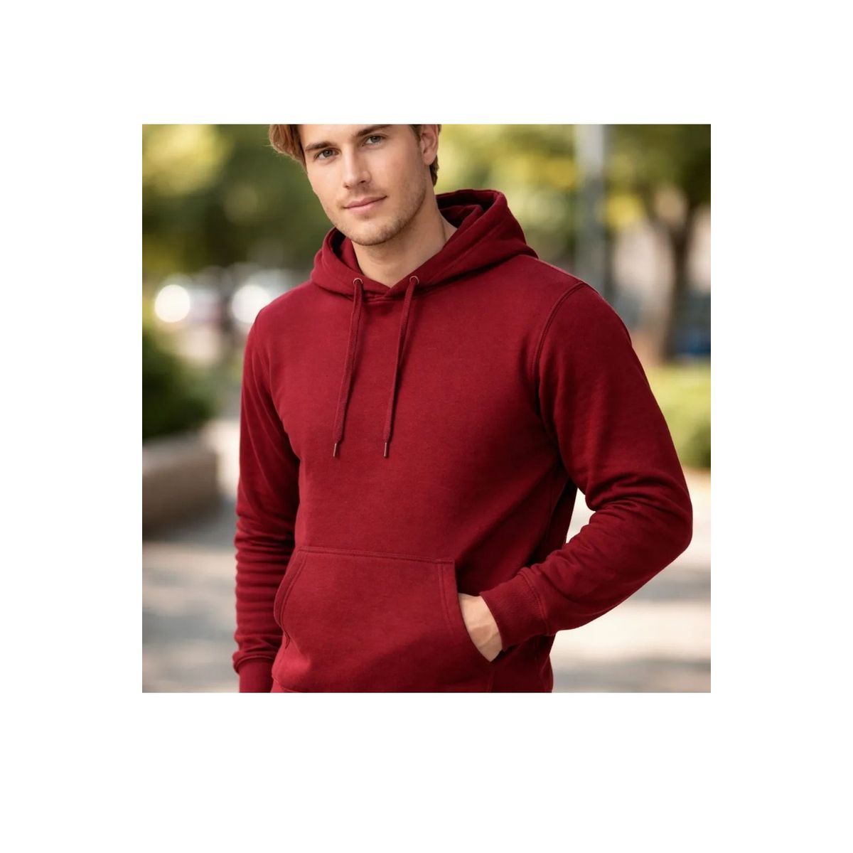 LOOK SHOP - Polerón Canguro Hombre Algodón Verano Colores. 880
