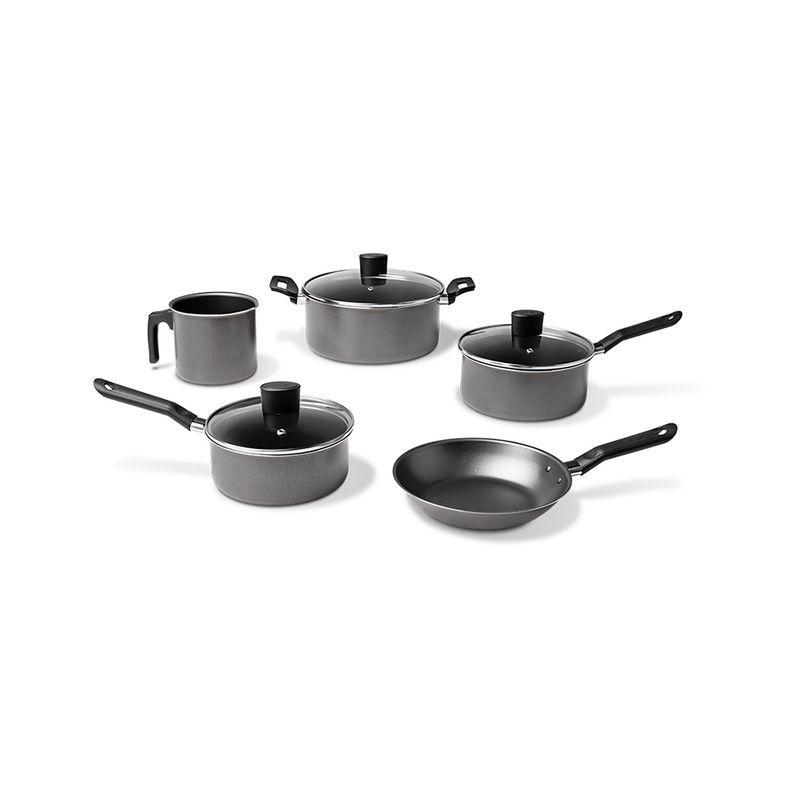 BRINOX - BATERIA DE COCINA 8 PZS GRAFITE 7000/100
