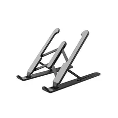 GENERICO - Base Apoyo Soporte Plegable Para Notebook Macbook Tablet P1 Negro