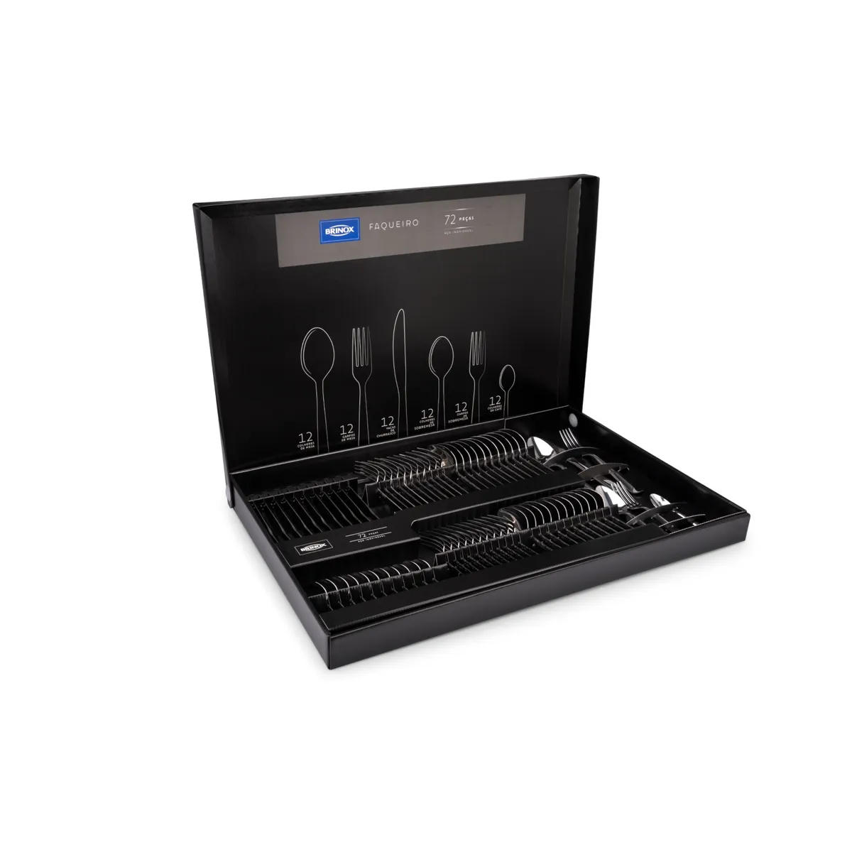 BRINOX - JUEGO DE CUBIERTOS 72 PIEZAS - LOUVRE 5117/141