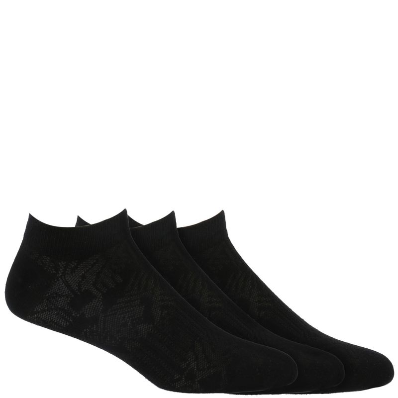 BSOUL - Calcetín Mujer Pack 3 Low Cut Soul Negro BSOUL