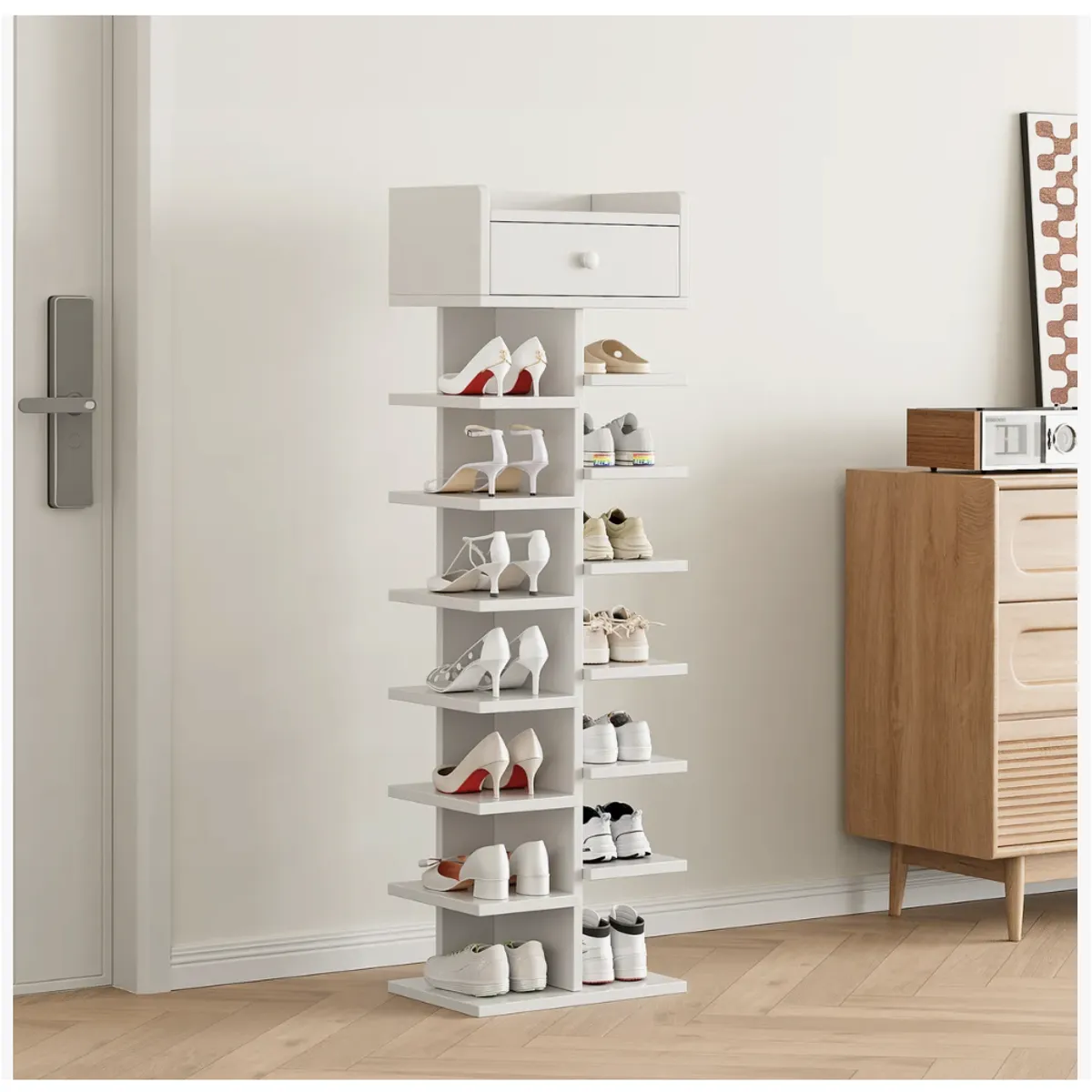 HOMER DESIGN - Zapatero Organizador Estante Zapatos 14 Pcs Hall Armario 1908070