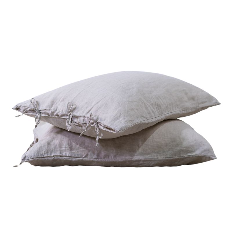 COMPLEMENTA HOMEDESIGN - Funda Almohada Lino Lilah - Natural Claro  50x90