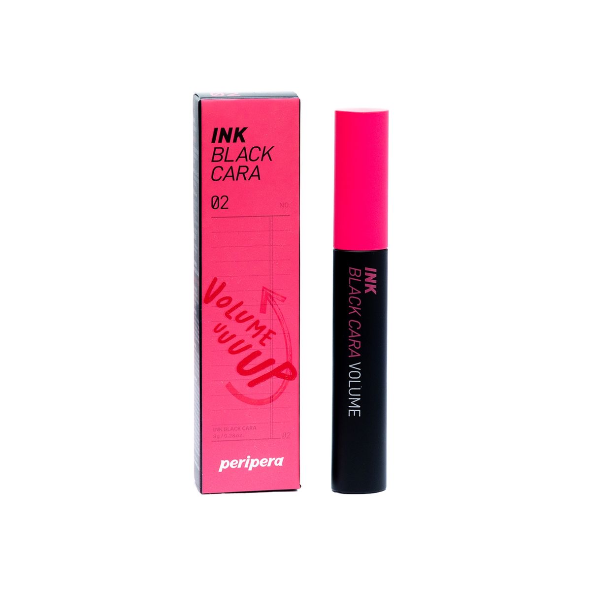 PERIPERA - Mascara de pestaña Ink Black Cara 02 Volume Curling