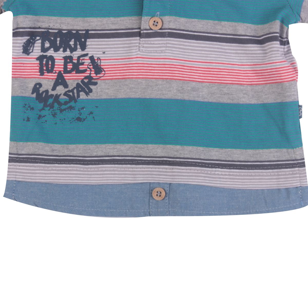 PILLIN - Polera Bebe Niño Gris Pillin PILLIN