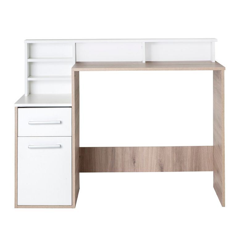MOBIKIT - Escritorio Toledo Blanco-Roble Santana Mobikit