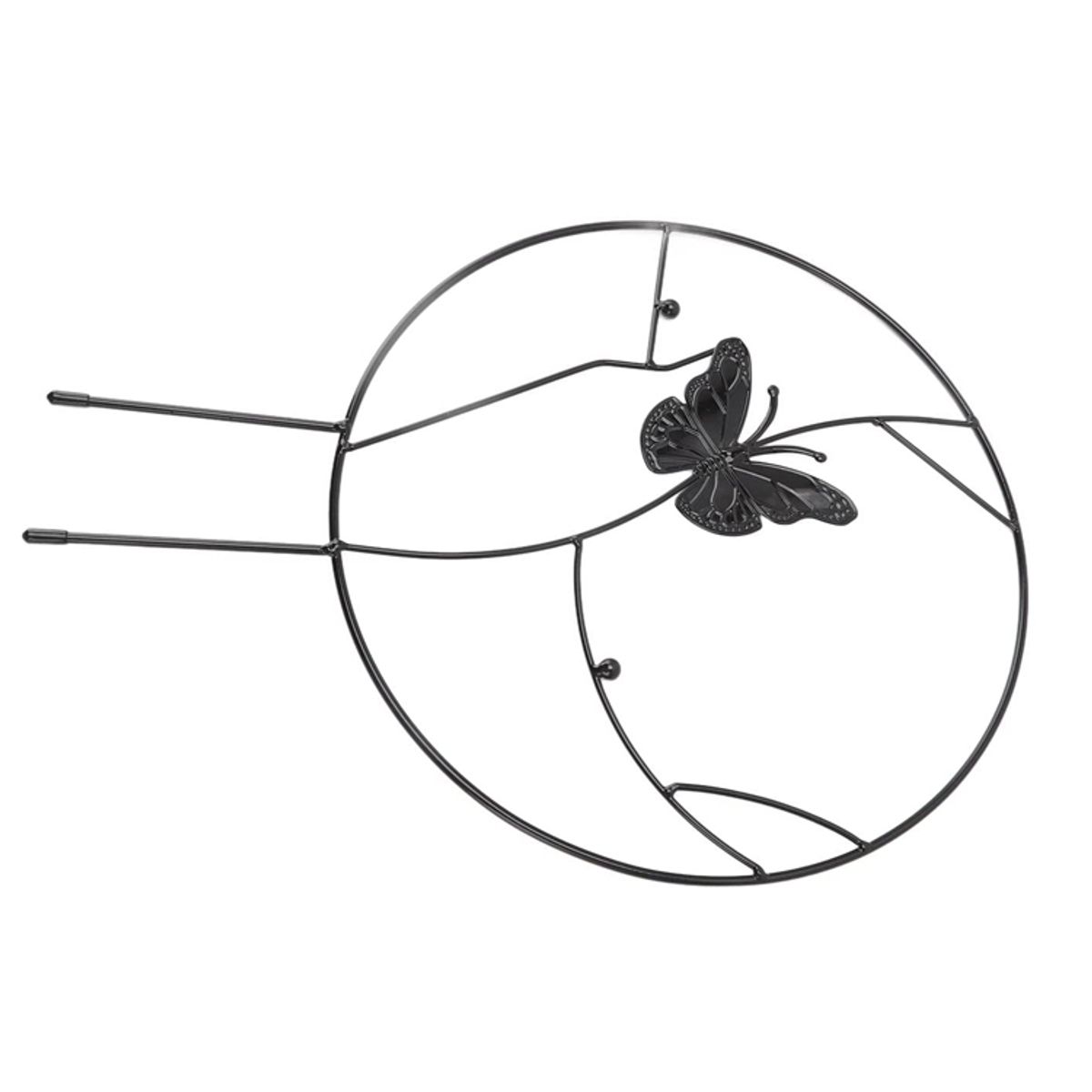 MIABU - Soporte para plantas trepadoras Mariposa Negra