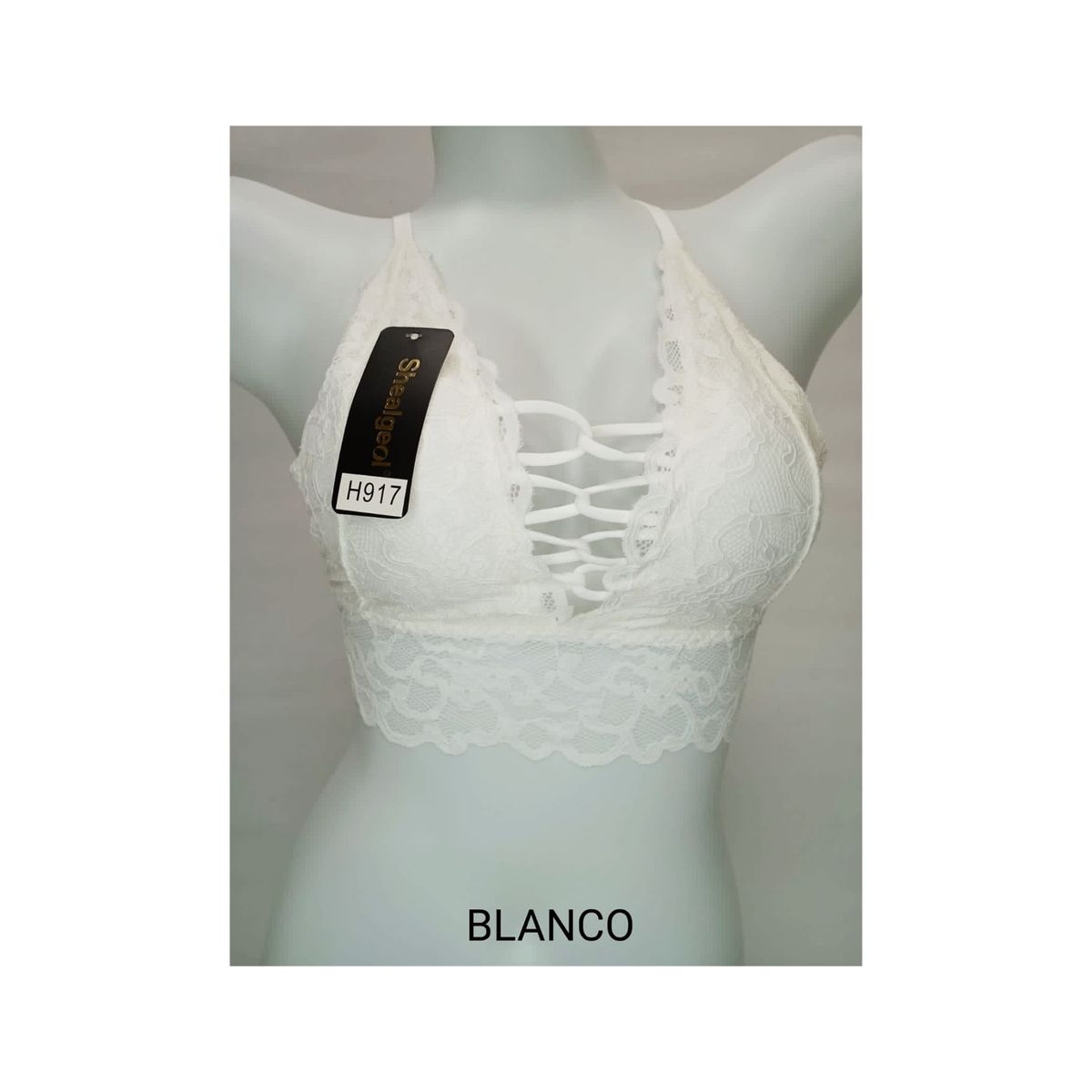 GENERICO - SOSTEN BRALETTE ENCAJE CORTO H917