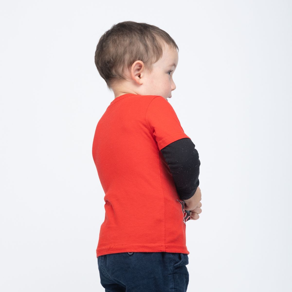 DISNEY - Polera Manga Larga Niño Mickey Its Me Rojo Disney