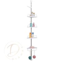 Esquinero de Ducha Multiuso 4 Repisas Ajustable