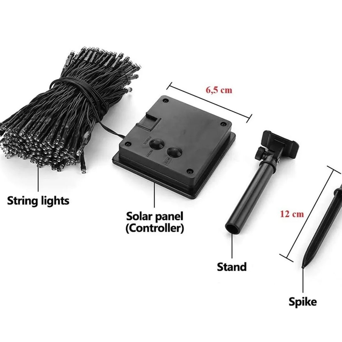 GENERICO - Luces Navideñas Solares Luces Led Solar Luces Navidad 10 metros