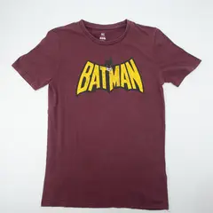 DC COMICS - Polera Mujer Batman Face On Logo Burdeo