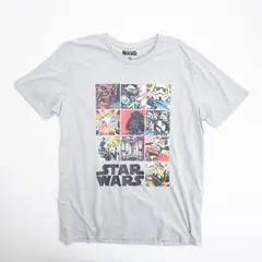 STAR WARS - Polera Hombre All Characters Gris