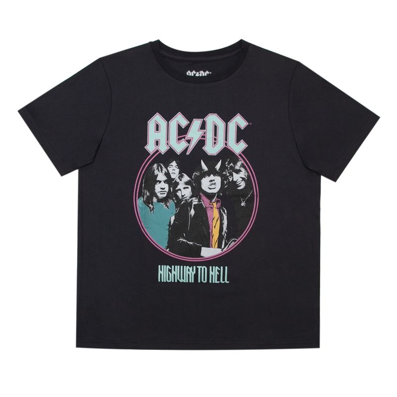 AC DC - Polera Mujer Grupo Clasico Negro Ac/Dc