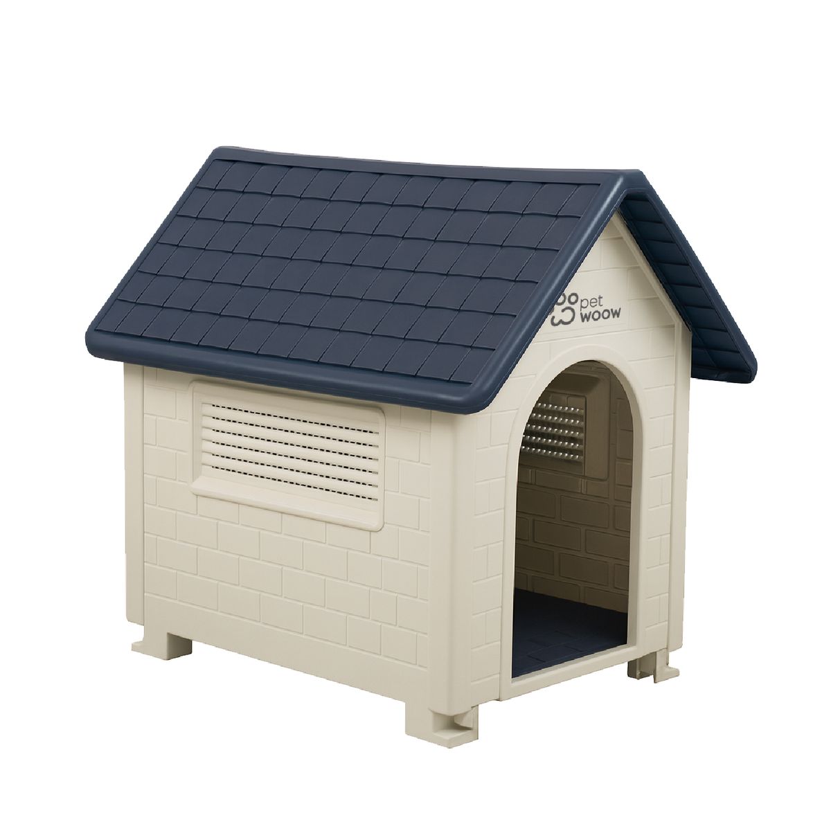 PETWOOW - Casa Para Perros Mascota 40x44x69 cm Duke Gris Petwoow