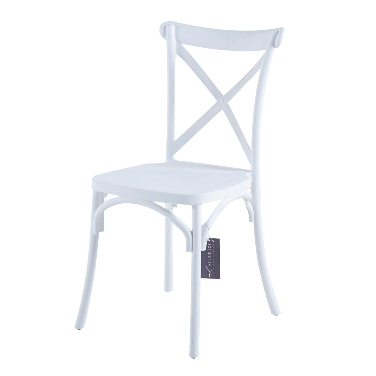 VICENZI - Silla Crossback Blanca