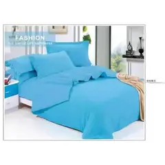 ANGELES DEL HOGAR - Juego De Sabanas King + 2 Fundas D Almohadas azul claro
