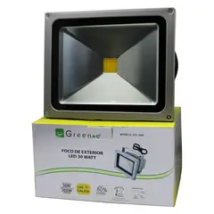 GREEN E - Foco Exterior Led de 30 W Luz Cálida.