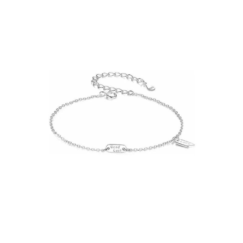 SILVER HEART - Pulsera "Good Luck" en Plata Fina 925 SILVER HEART