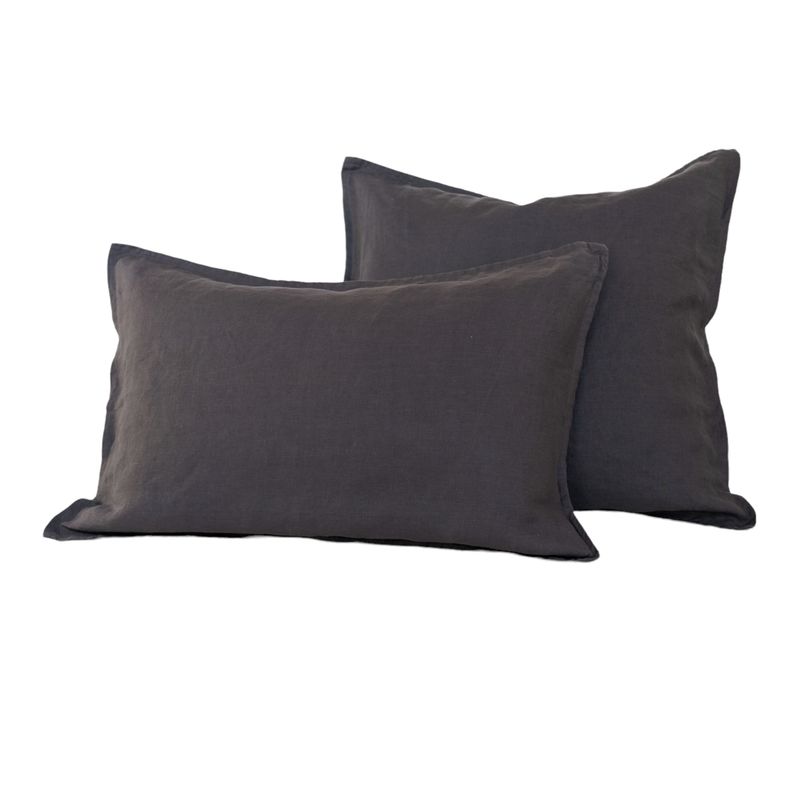 COMPLEMENTA HOMEDESIGN - Funda Cojín Lino Lyra - Dark Charcoal  40x60