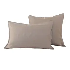 COMPLEMENTA HOMEDESIGN - Funda Cojín Lino Lyra - Castaña 40x60