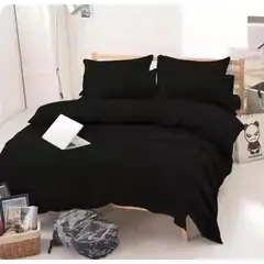 ANGELES DEL HOGAR - Juego De Sabanas 2 Plazas + 2 Fundas D Almohadas Negro